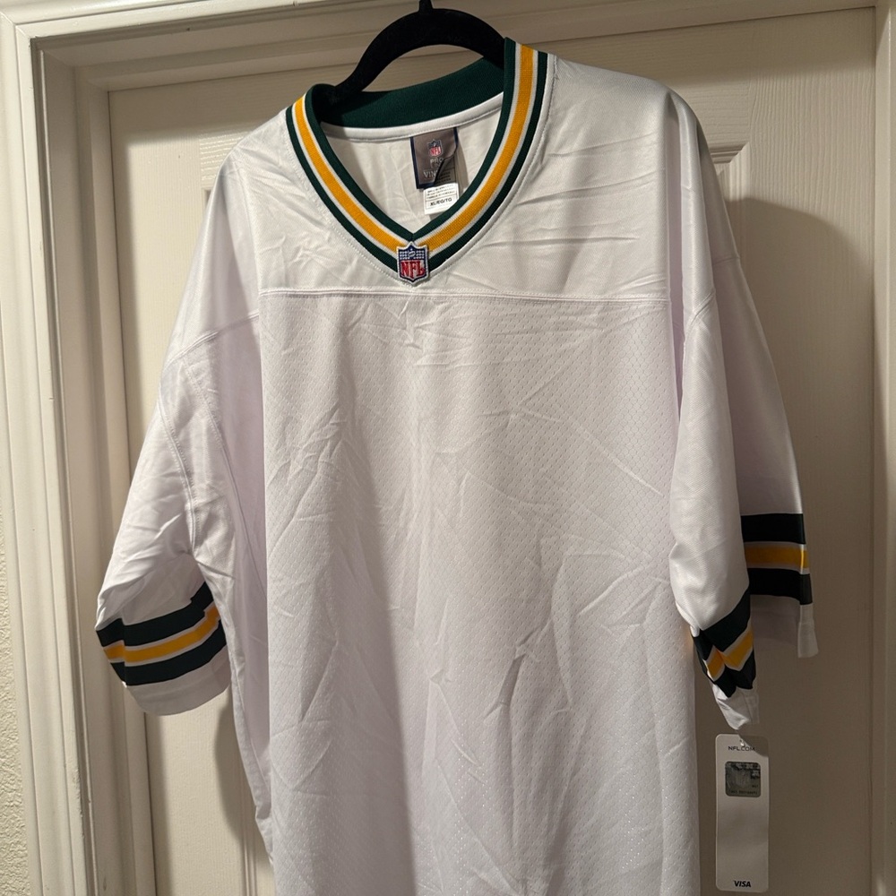NFL White and Green Men's Jersey Green Bay Packers